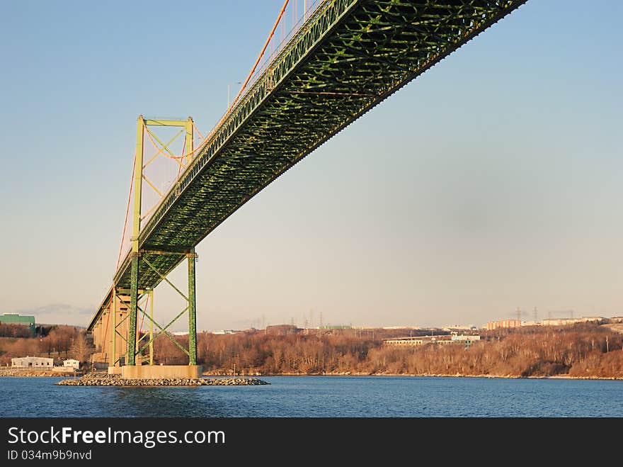 The MacKay bridge over Halifax Harbor. The MacKay bridge over Halifax Harbor