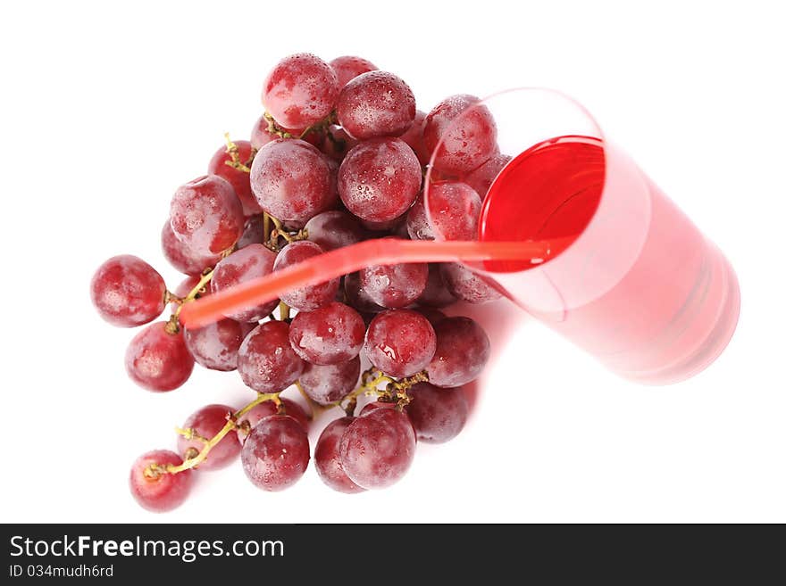 Grapes and freshly squeezed juice. Grapes and freshly squeezed juice