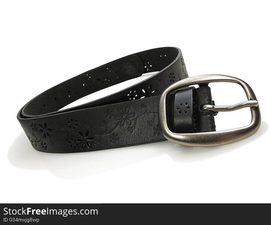 Leather Belt in Black