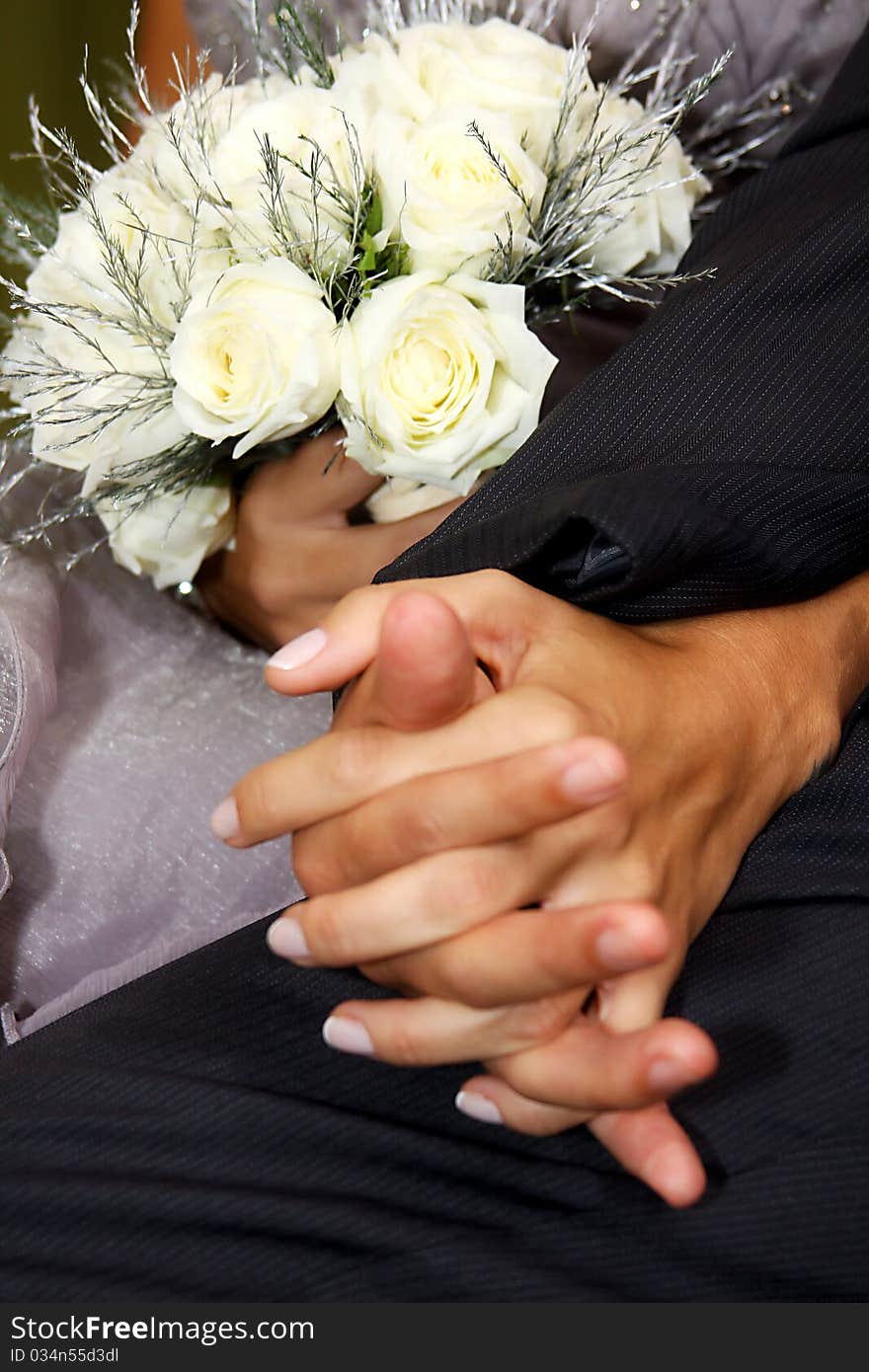 A set of white flowers for the Bride. A set of white flowers for the Bride.