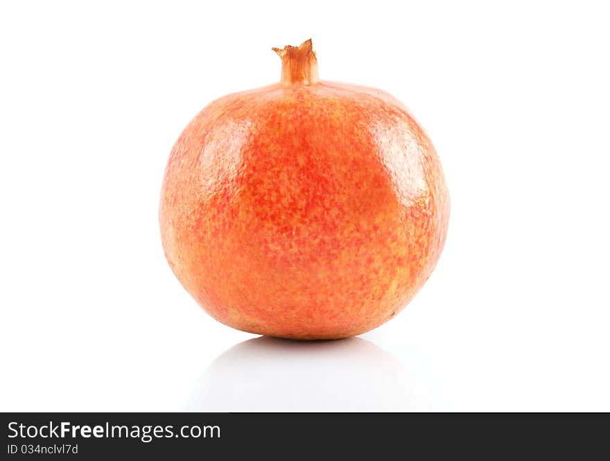 Pomegranate isolated on white background