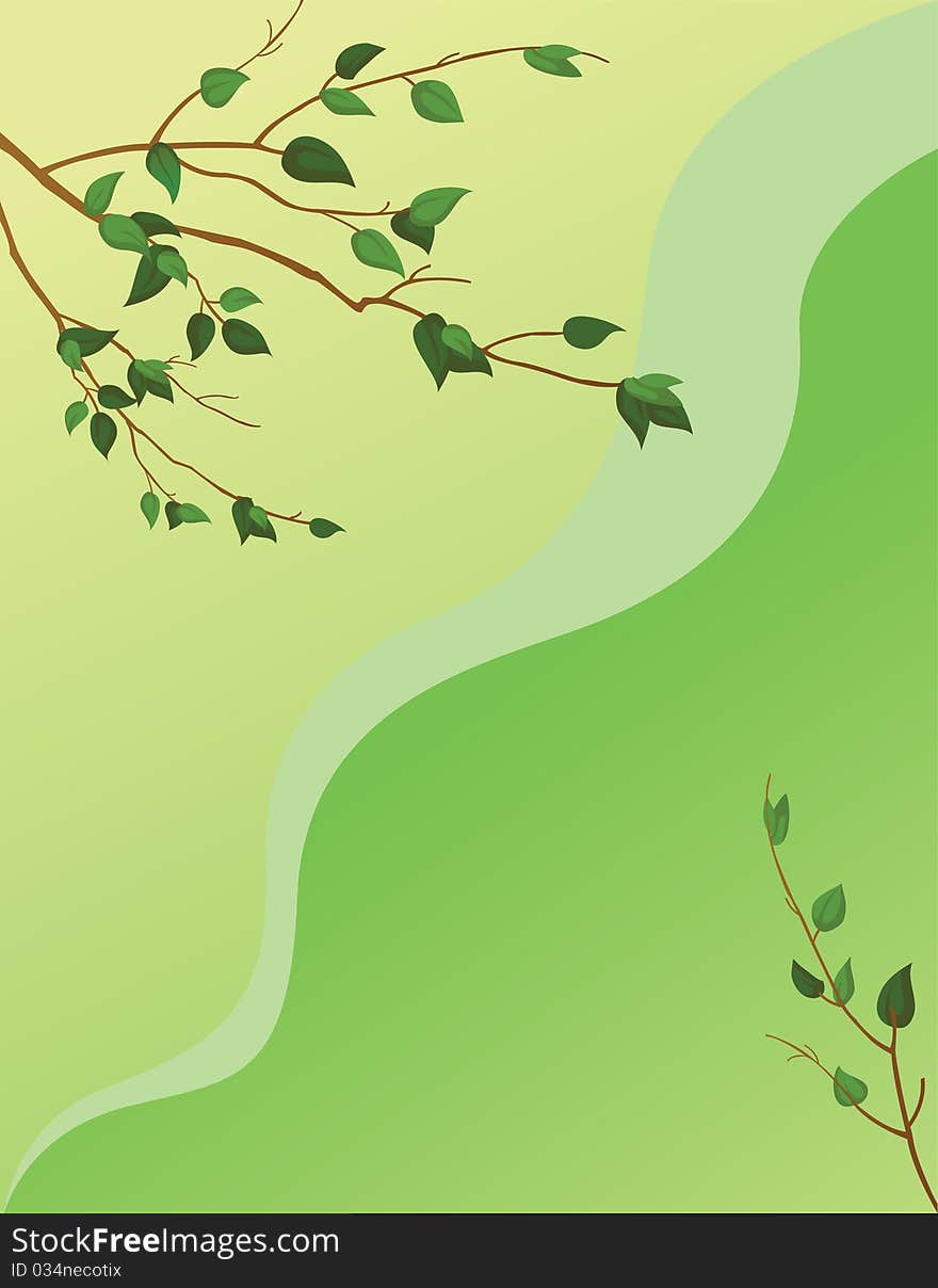 Vector background leaves for design