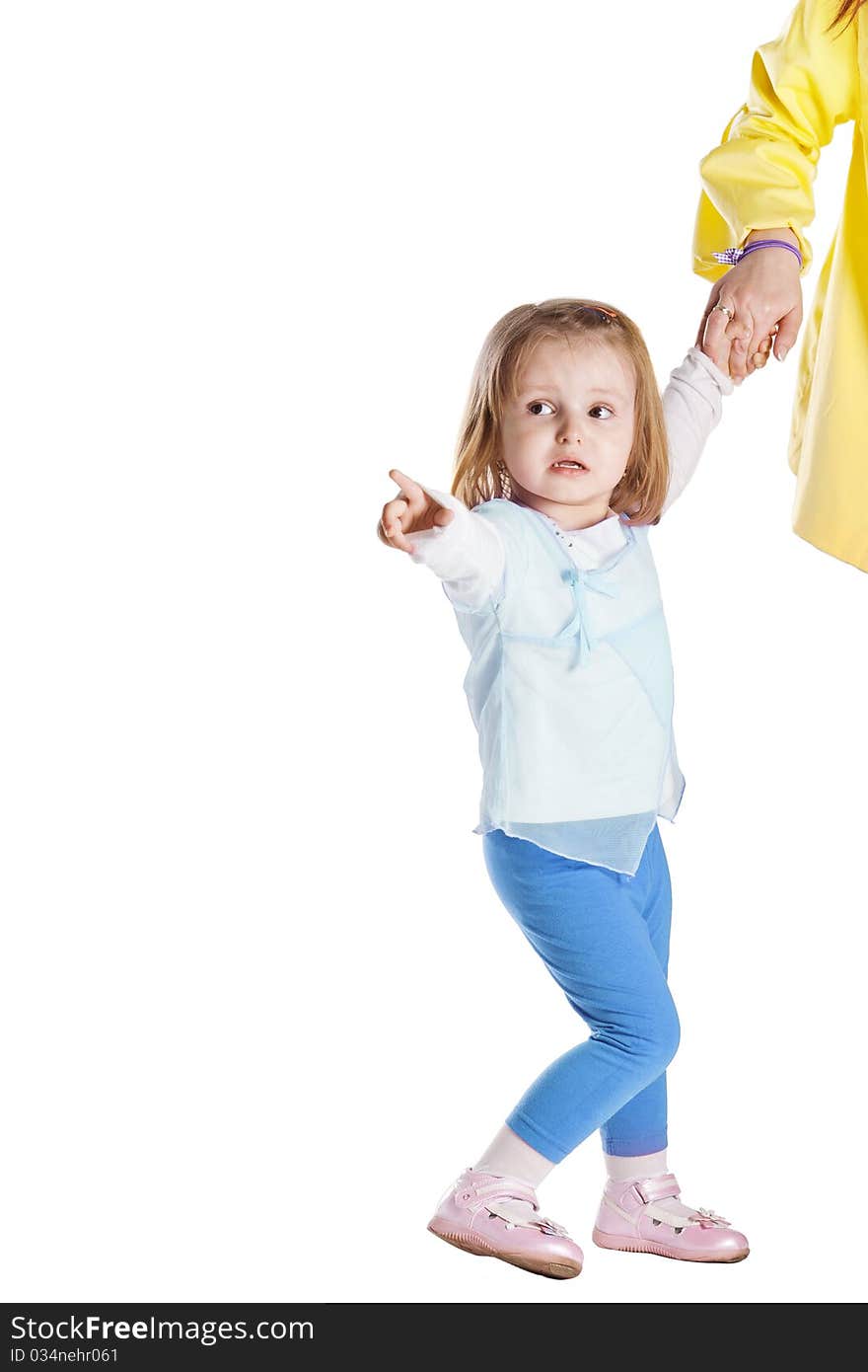 Girl shows her mother left isolated