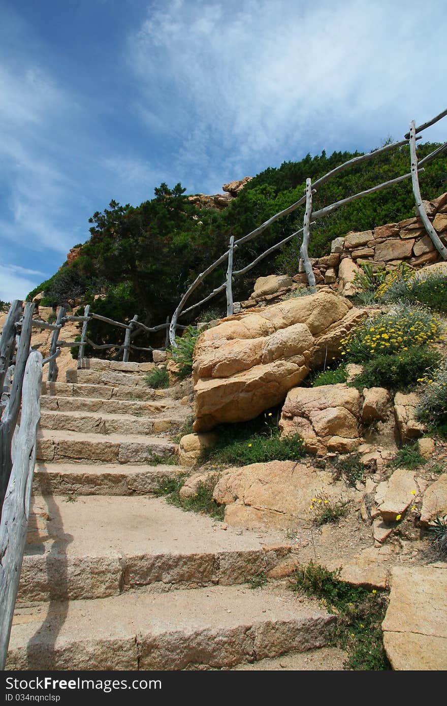 Pavement nearby Costa Paradiso, Sardinia. Pavement nearby Costa Paradiso, Sardinia