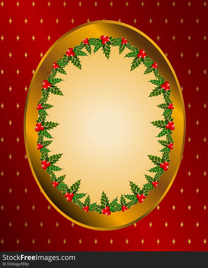 Christmas Background With Fir