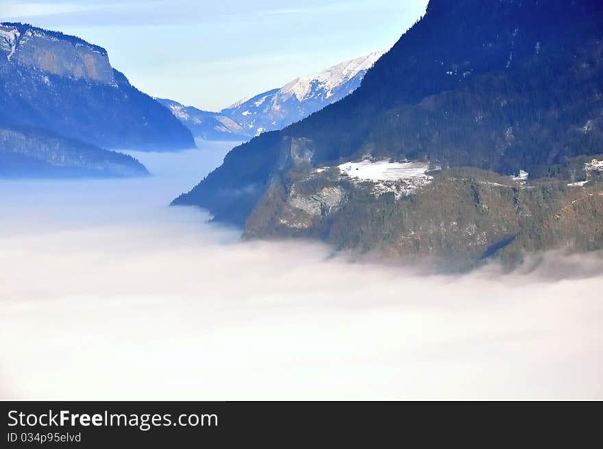 Clouds Filling The Valley