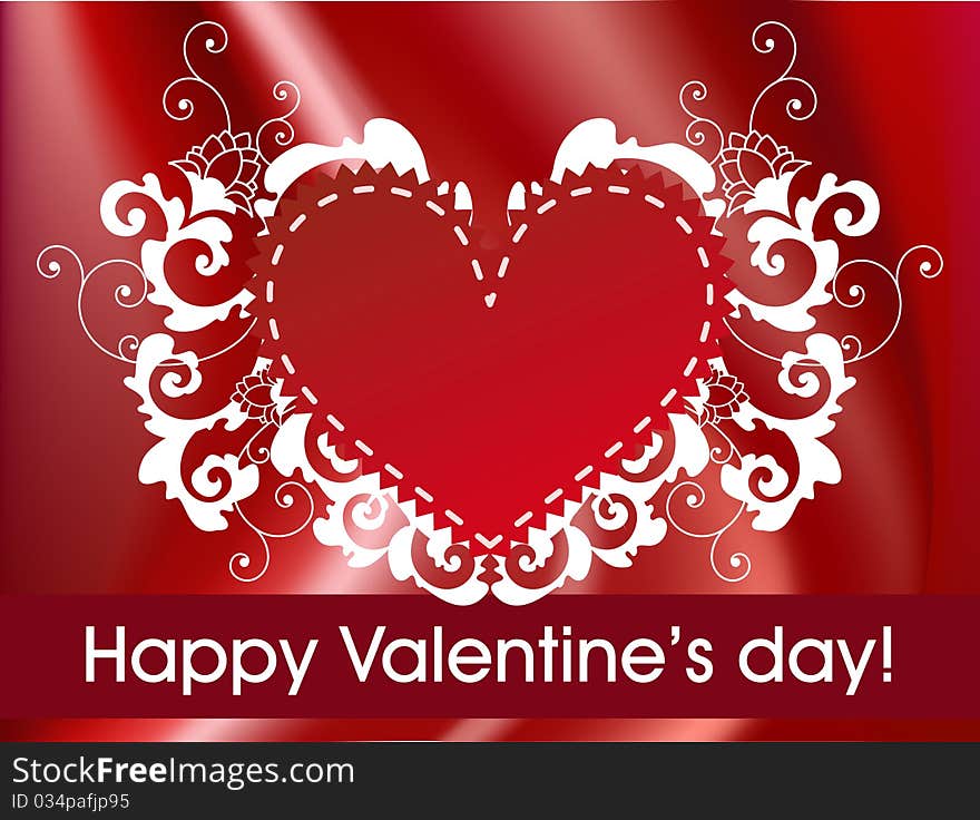 Happy valentine's day greeting card