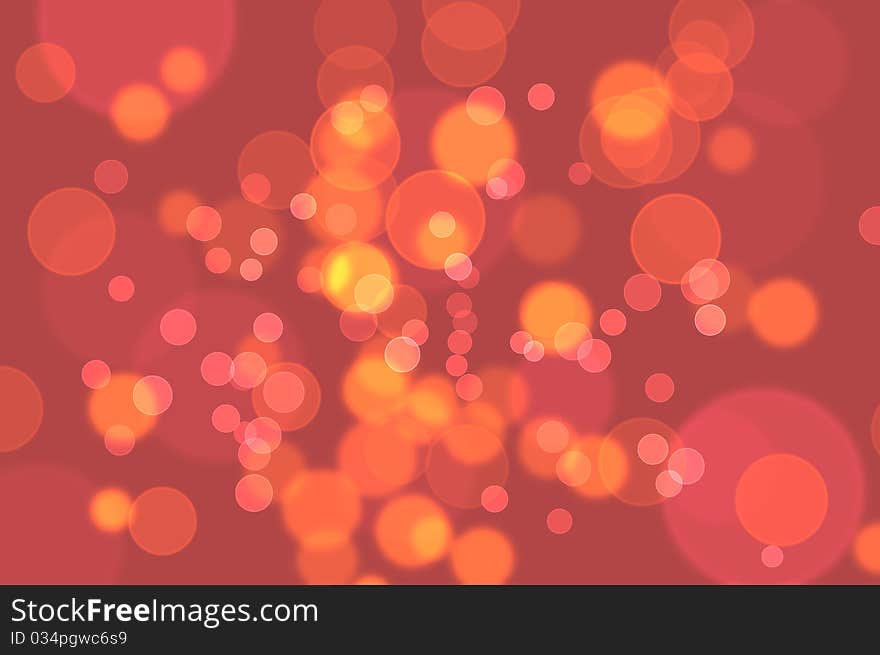 Defocused abstract bokeh background, illustration