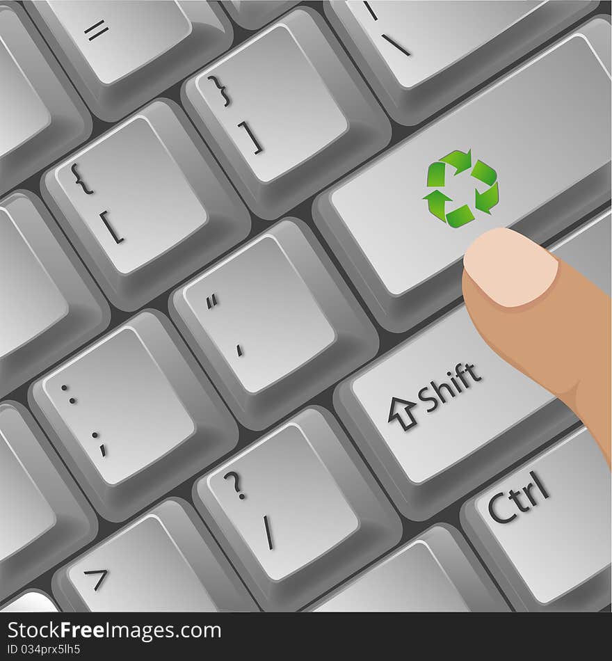 Recycle button in key board