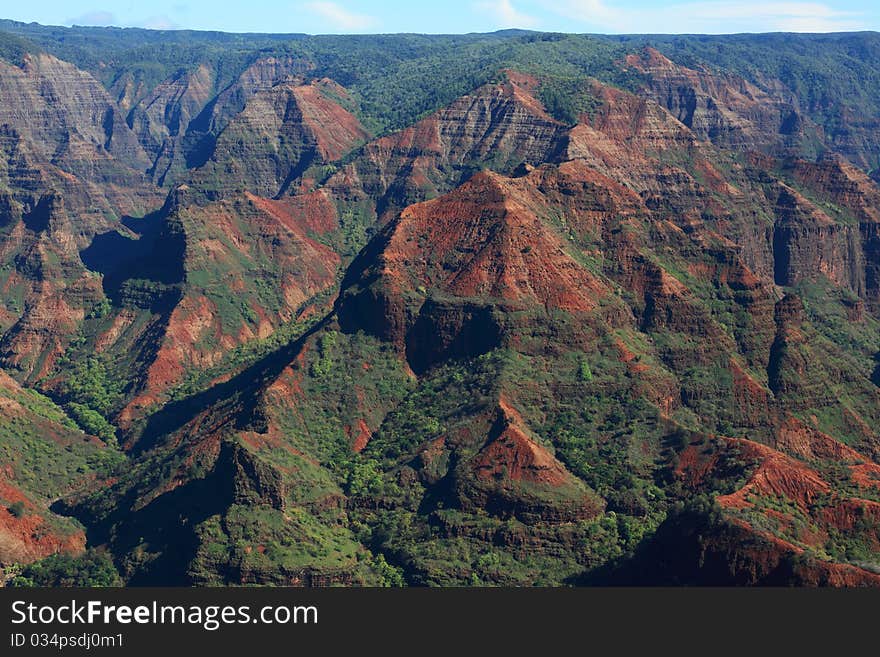 Waimea canyon on Kauai, Hawaii