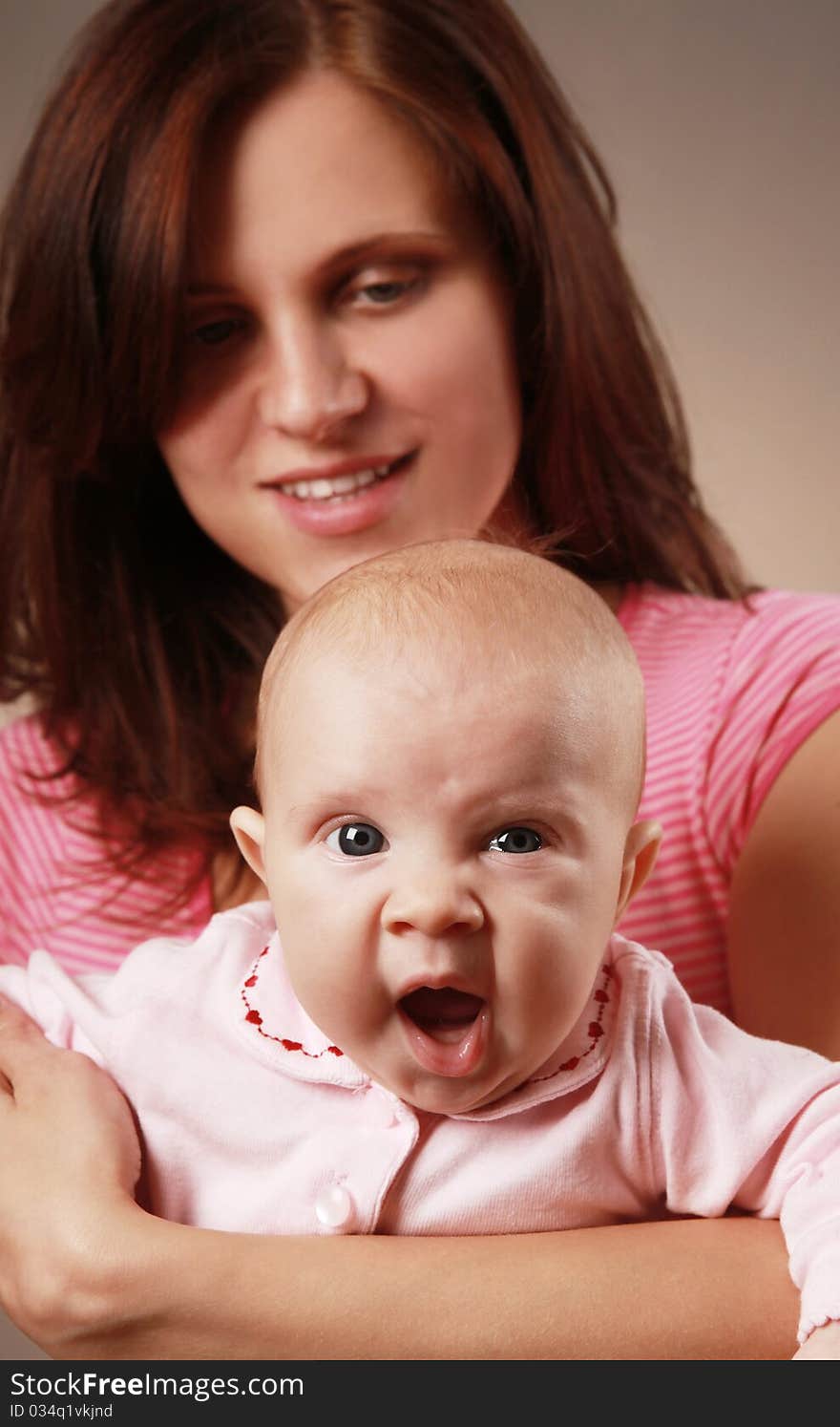 Young mother with adorable little daughter. Young mother with adorable little daughter