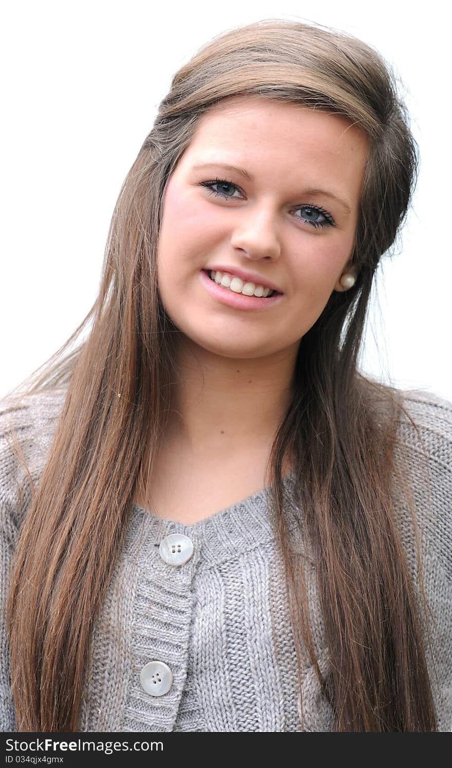 Shot of a young woman smiling at camera. Shot of a young woman smiling at camera