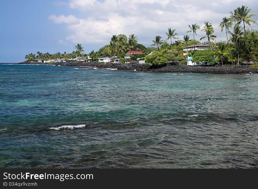 Coast line near Kahaluu Beach Park (Big Island, Hawaii). Coast line near Kahaluu Beach Park (Big Island, Hawaii)