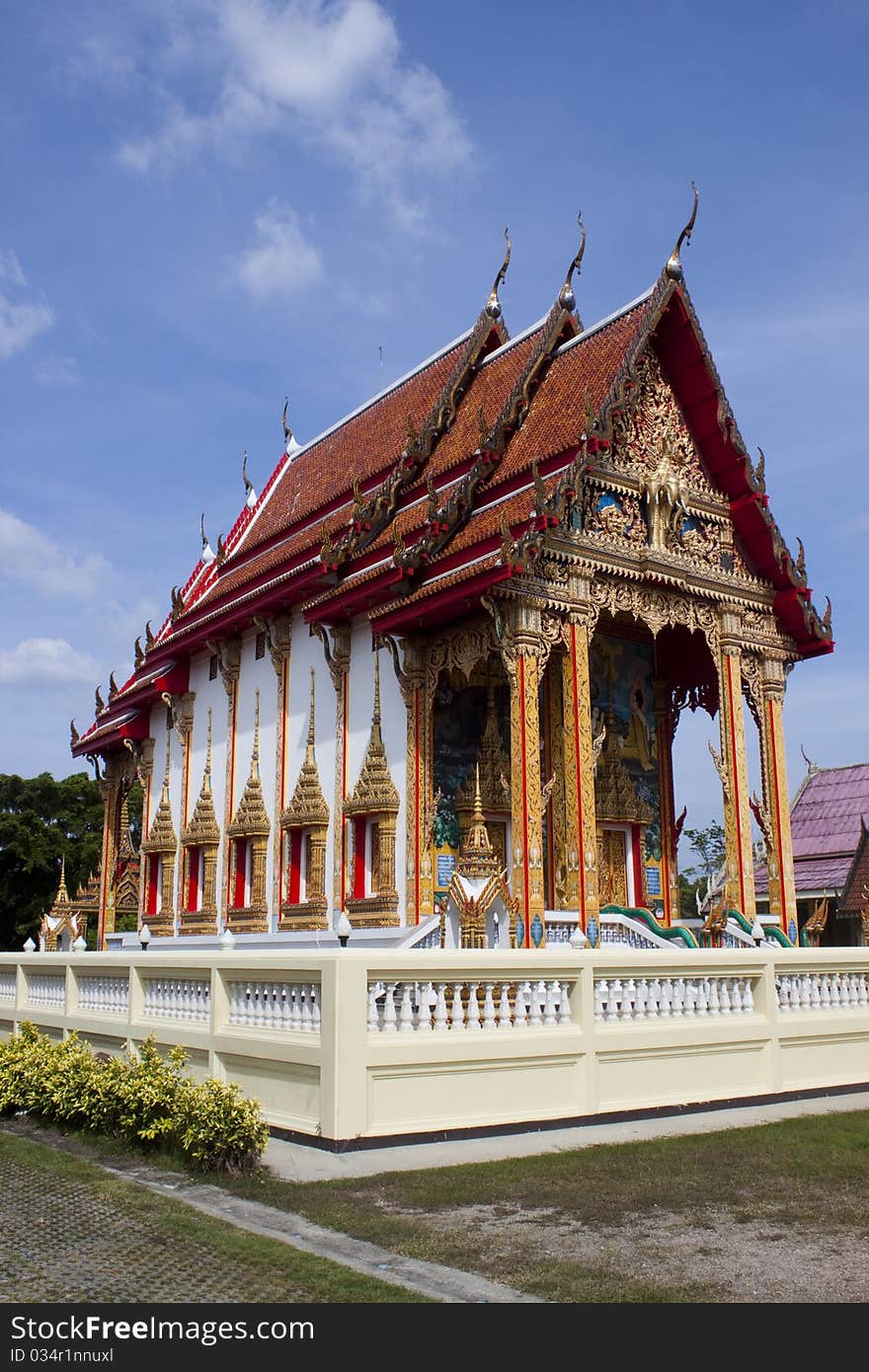 Temple in  Thailand, december 2010. Temple in  Thailand, december 2010