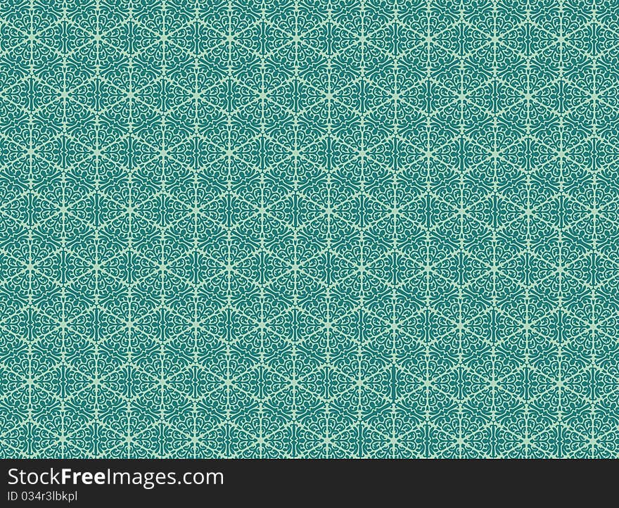 Blue Damask Seamless Wallpape