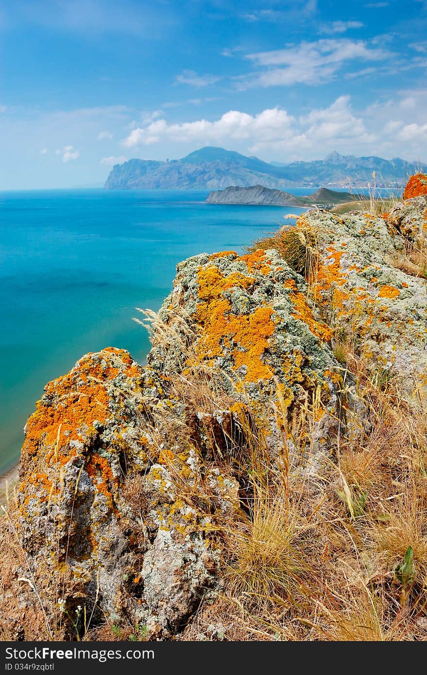 Summer Landscape With The Sea And Mountains