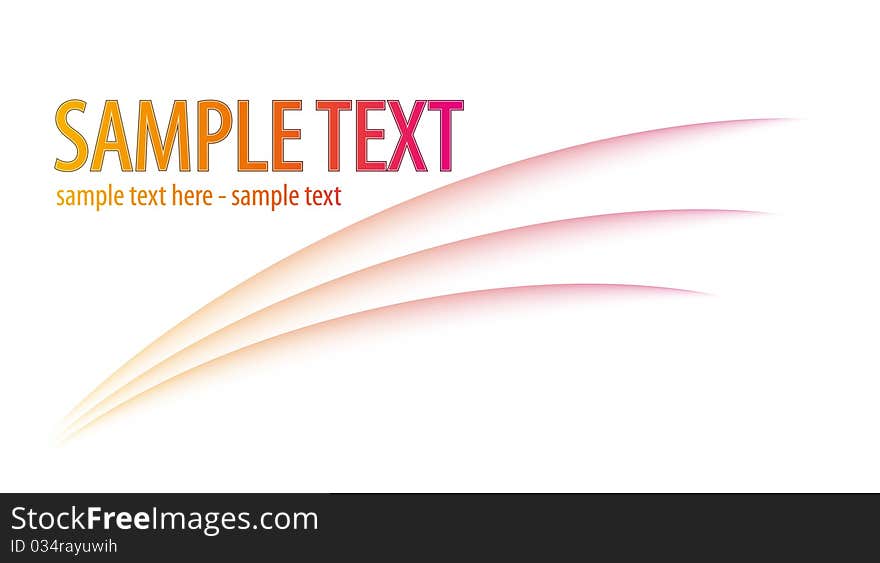 Abstract design with sample text. Abstract design with sample text.