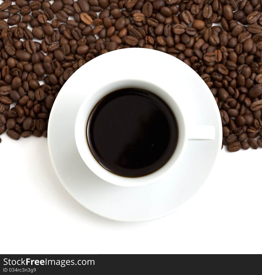 Coffee Beans And Aroma Coffee