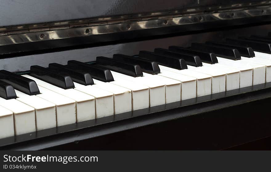 Piano Key close up shot