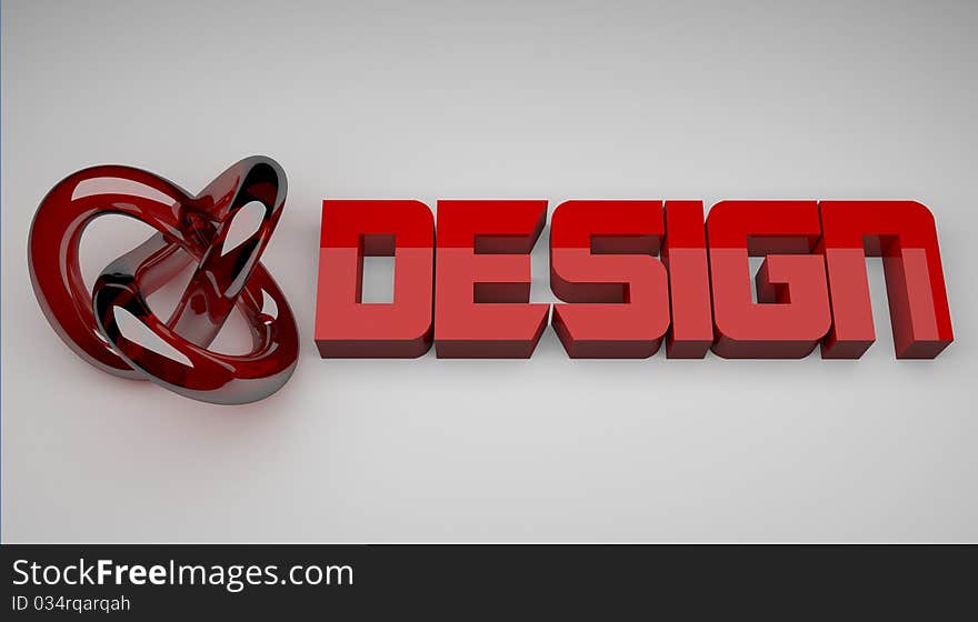 3d render of text on gray background. 3d render of text on gray background