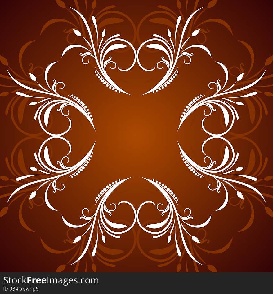 Illustration of floral composition for greeting card - vector