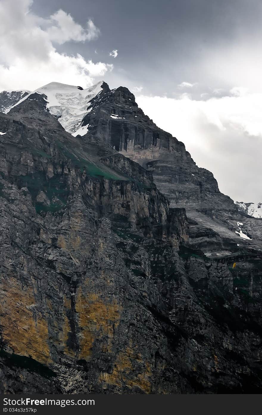 View of glacier - Bernese Alps Switzerland. View of glacier - Bernese Alps Switzerland