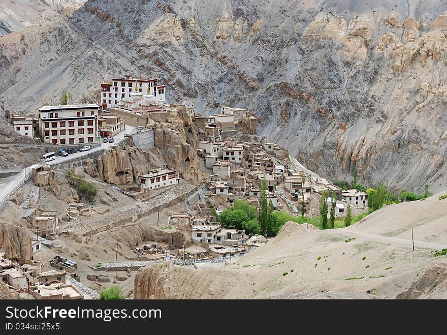 Buddhist monasteries in Ladakh valley