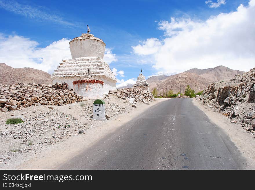 Entering a Ladakh region