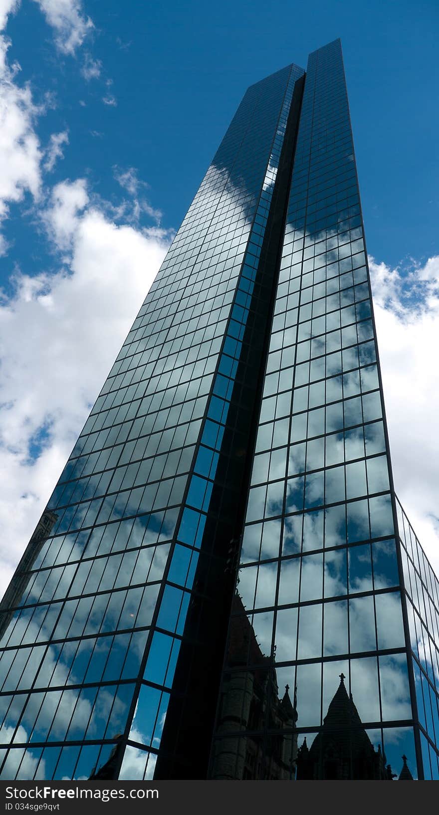 Cloud reflected on Hancock tower, Boston. Cloud reflected on Hancock tower, Boston