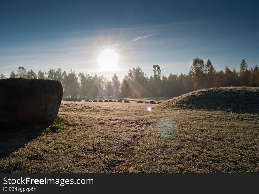 Boulder-park in Minsk