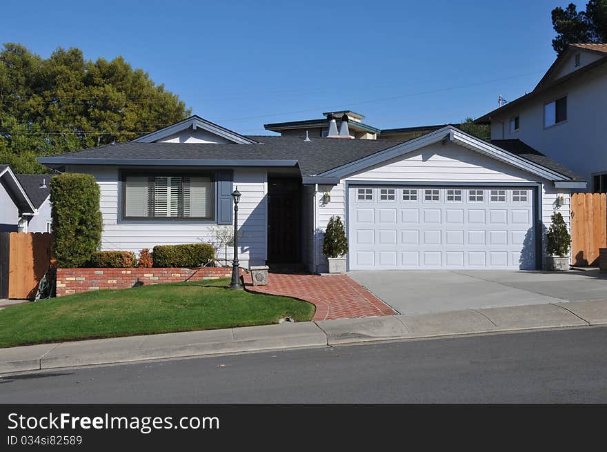 House surrounded by trees and grass