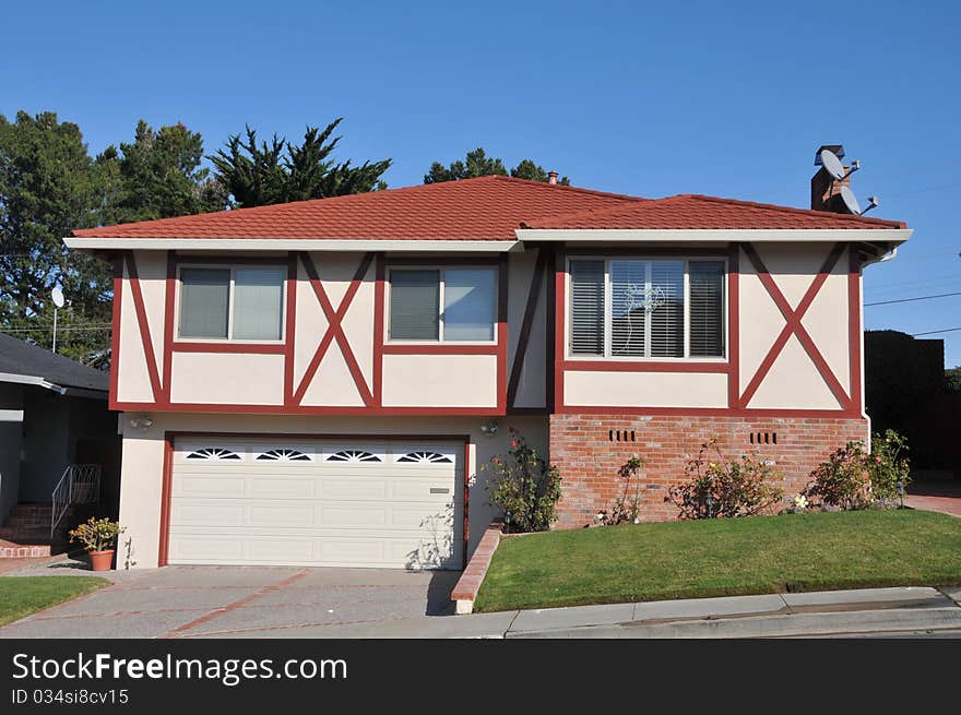 House surrounded by trees and grass