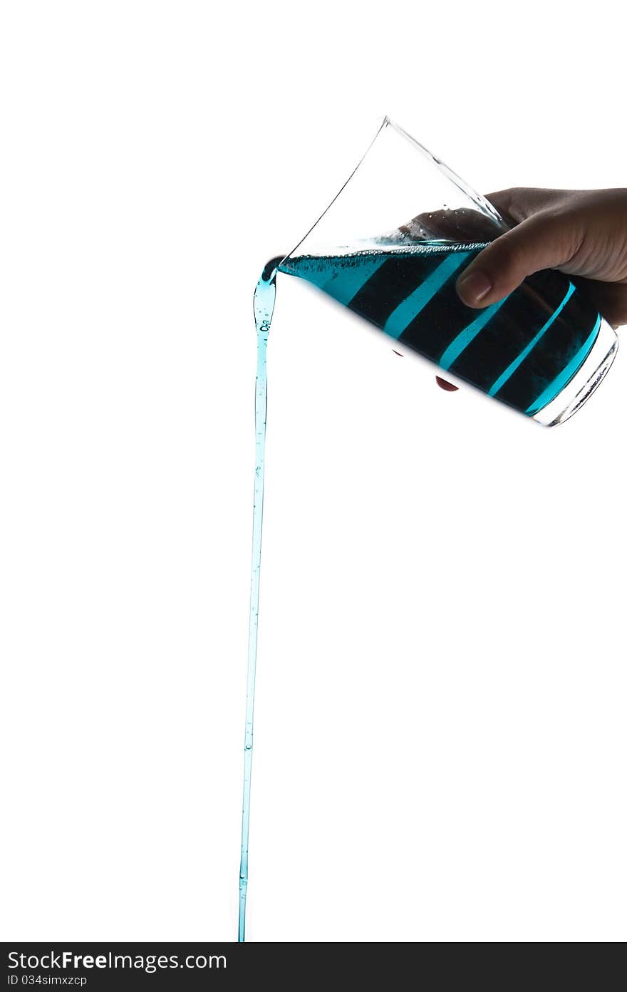 BLue Syrup Pouring