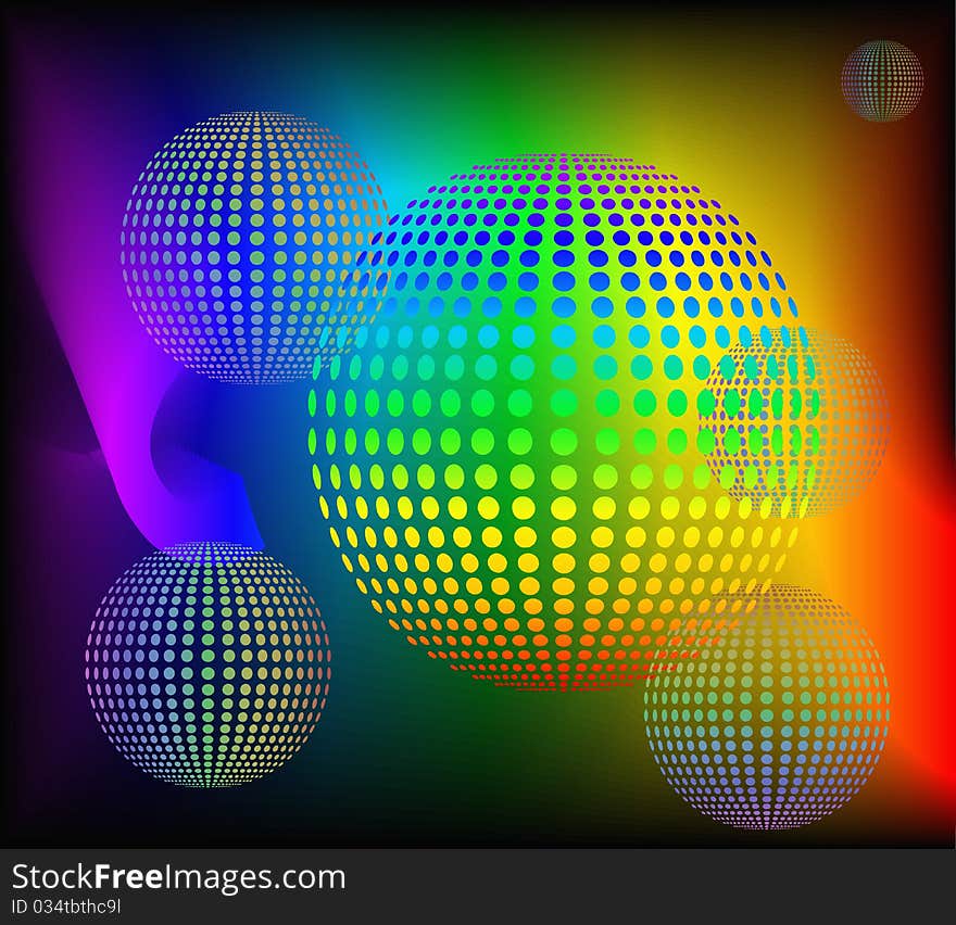 Abstract rainbow background.