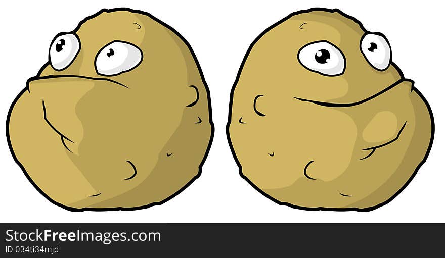 Two potatoes