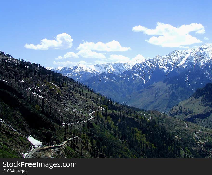 Snow-peaks in Himalaya