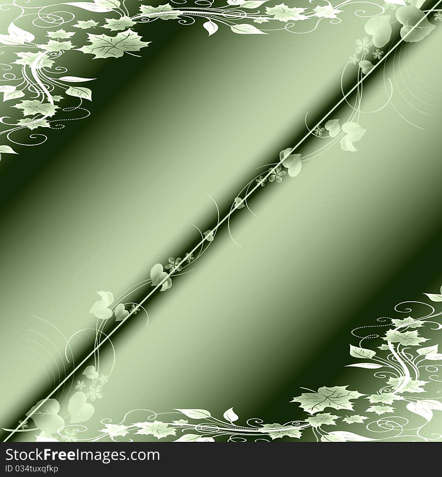 Beautiful abstract background of green