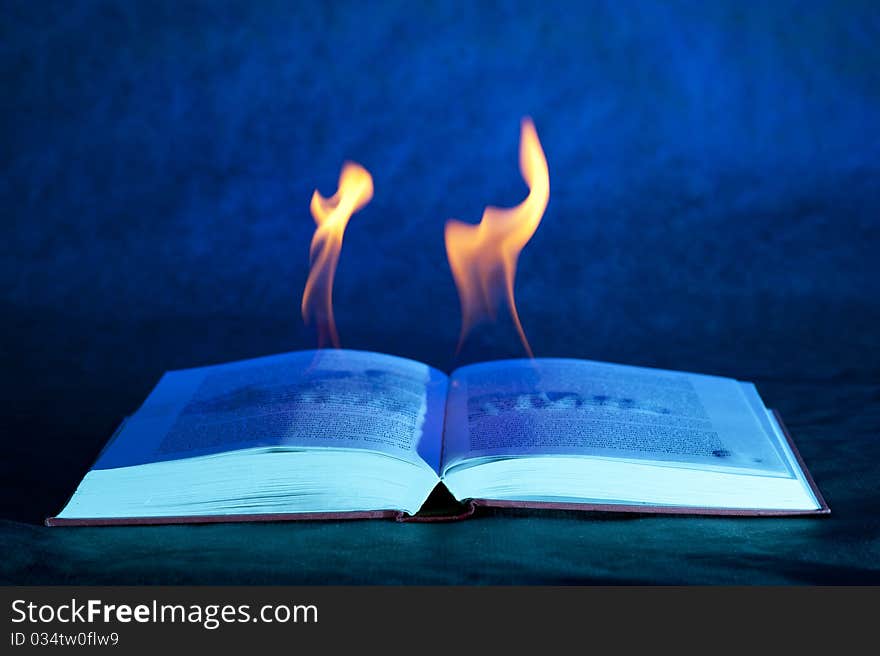 Burn Book on the black background