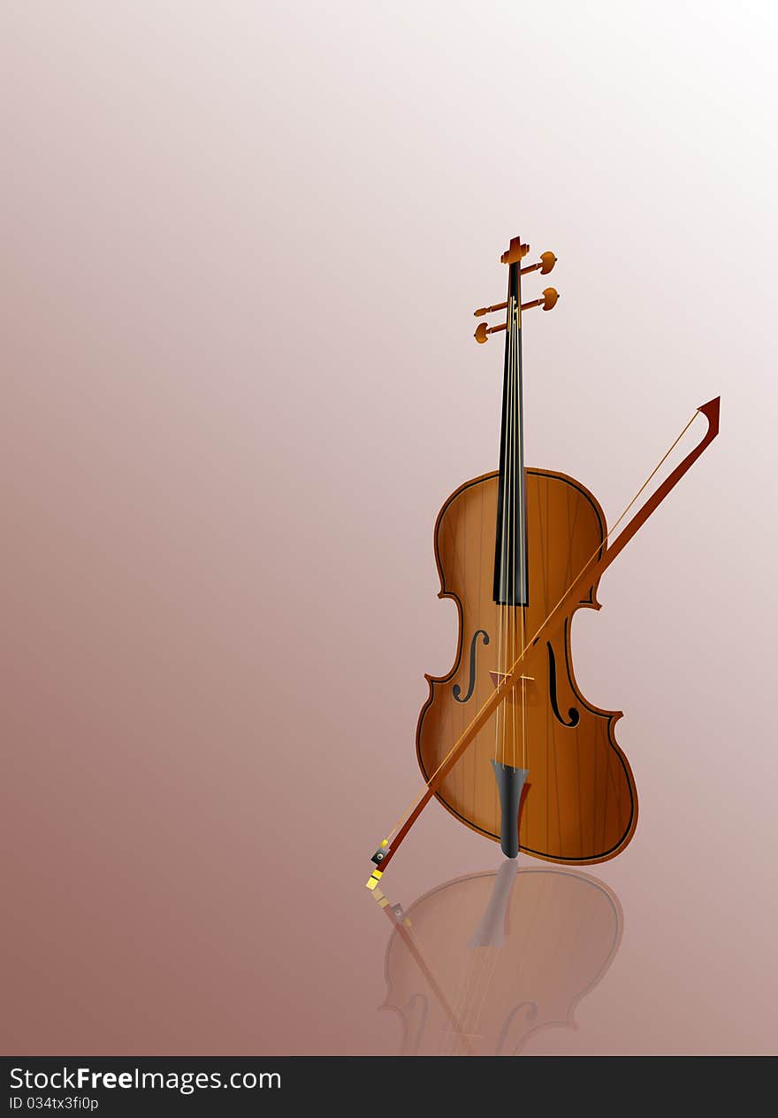 Violin With A Bow