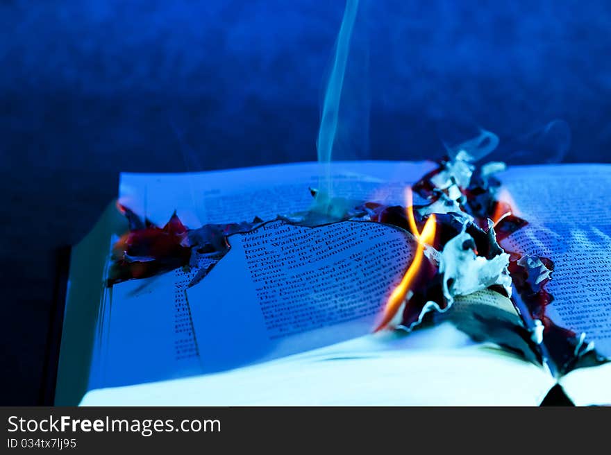 Burn Book on the black background