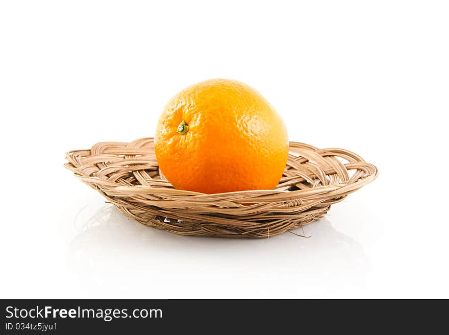 Orange isolated on a white background