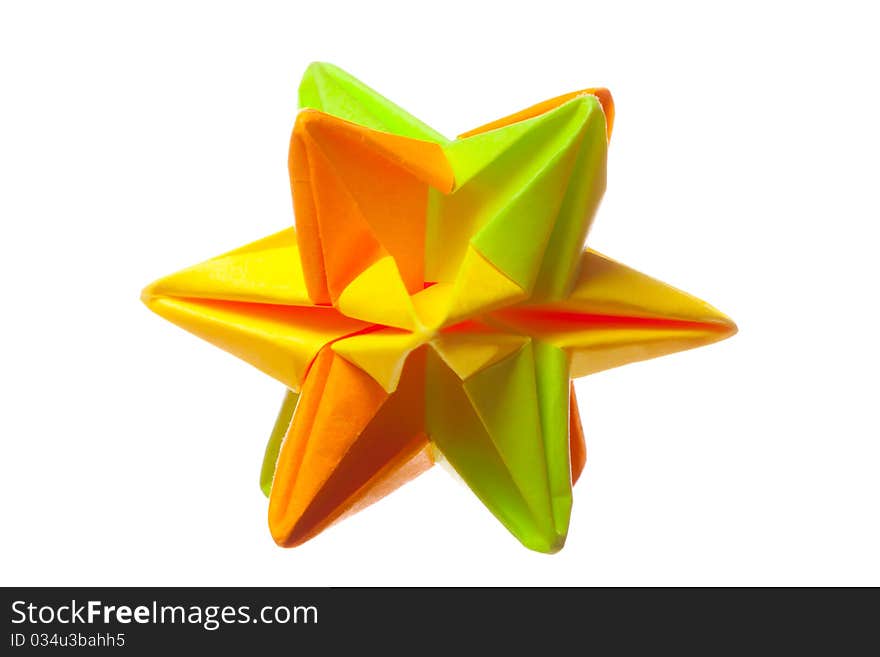 Coloured toy on white isolated background