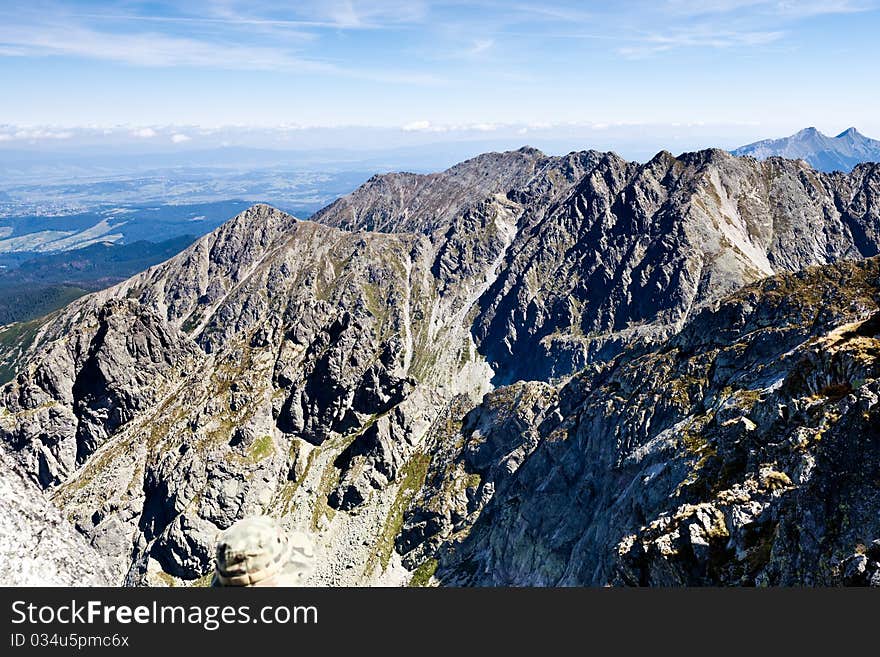 Summer mountain landscape in the Polish Tatry