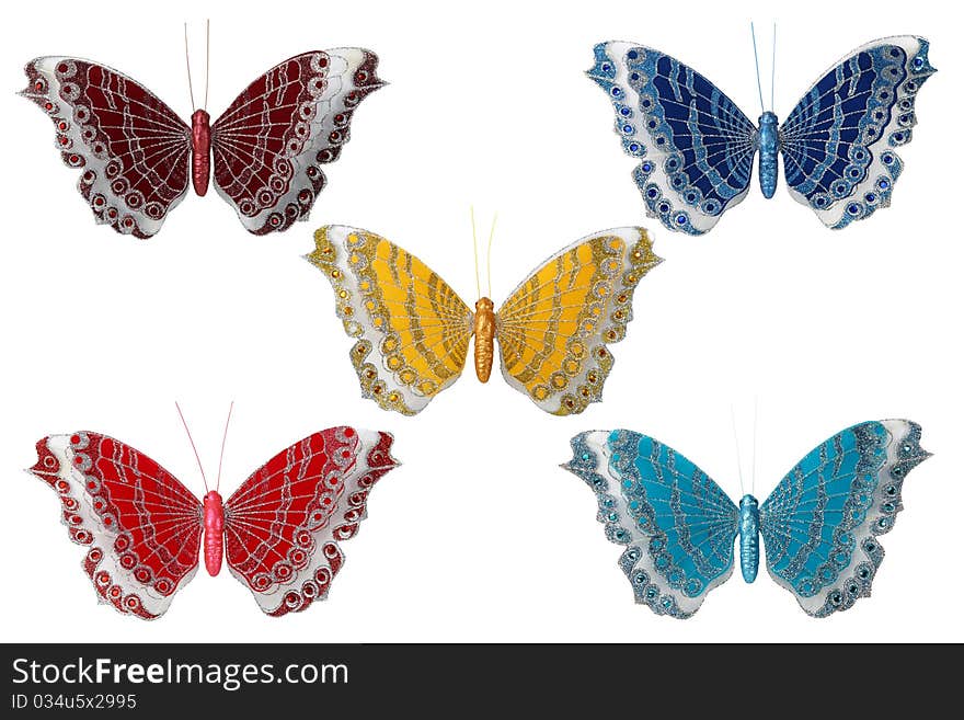 Butterfly decoration isolated