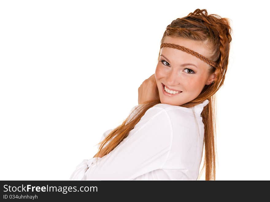 Portrait of young smiling woman