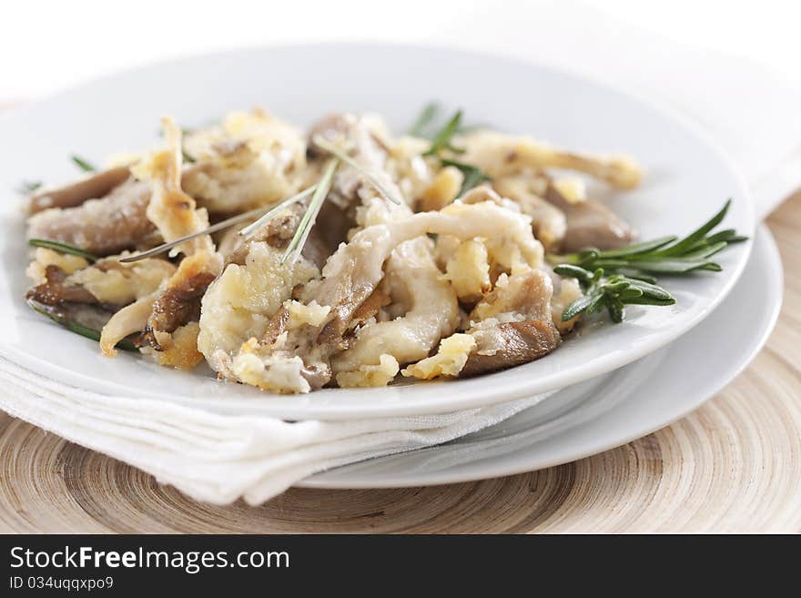 Fried Oyster Mushrooms