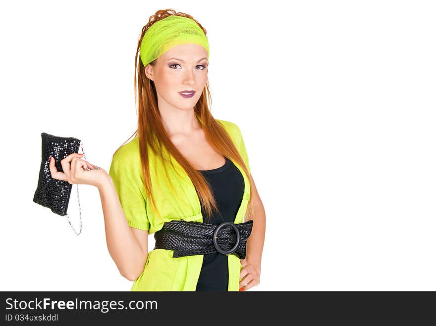 Young Woman Posing In Studio