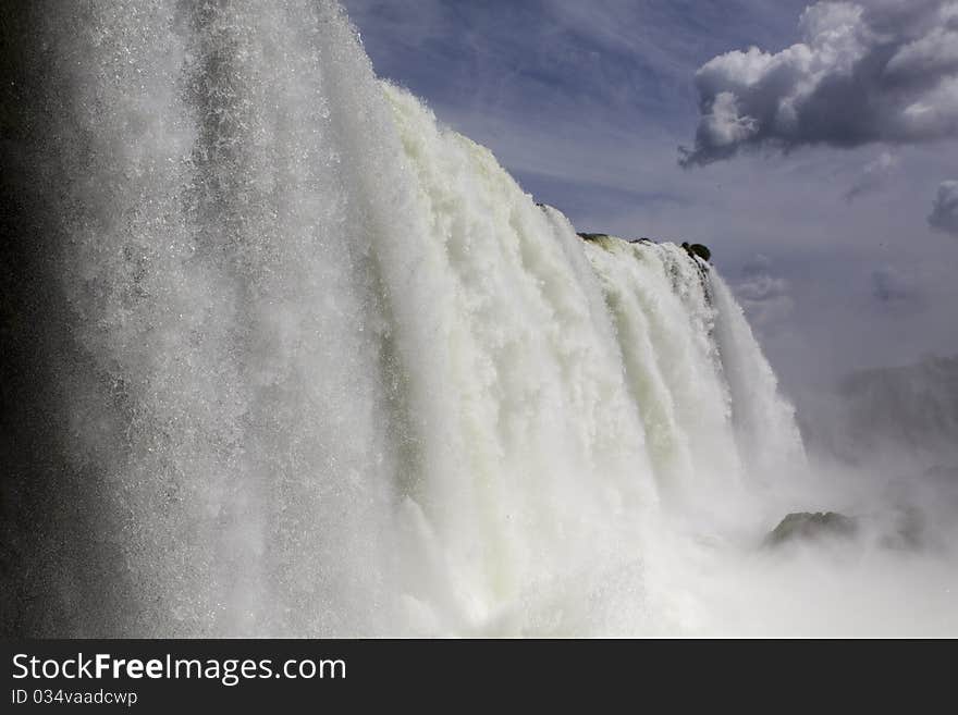 Iguazu Falls on the border of Brasil, Argentina and Paraguay