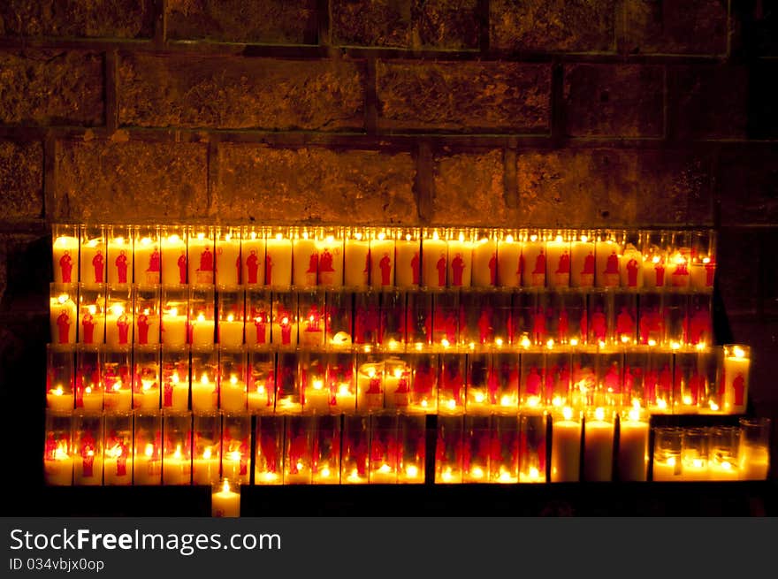 Candels in a Church