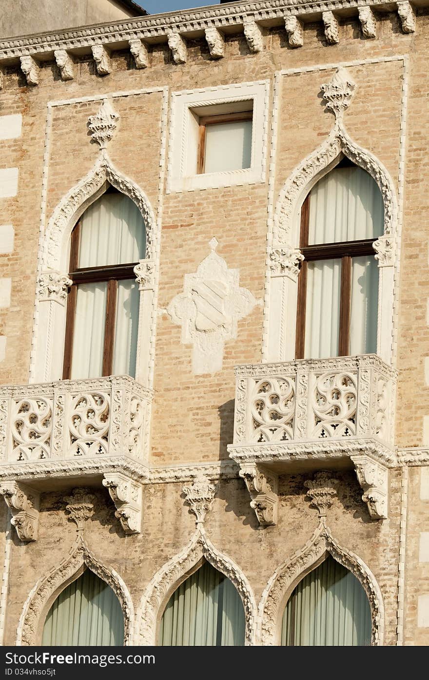 Ornate balconies